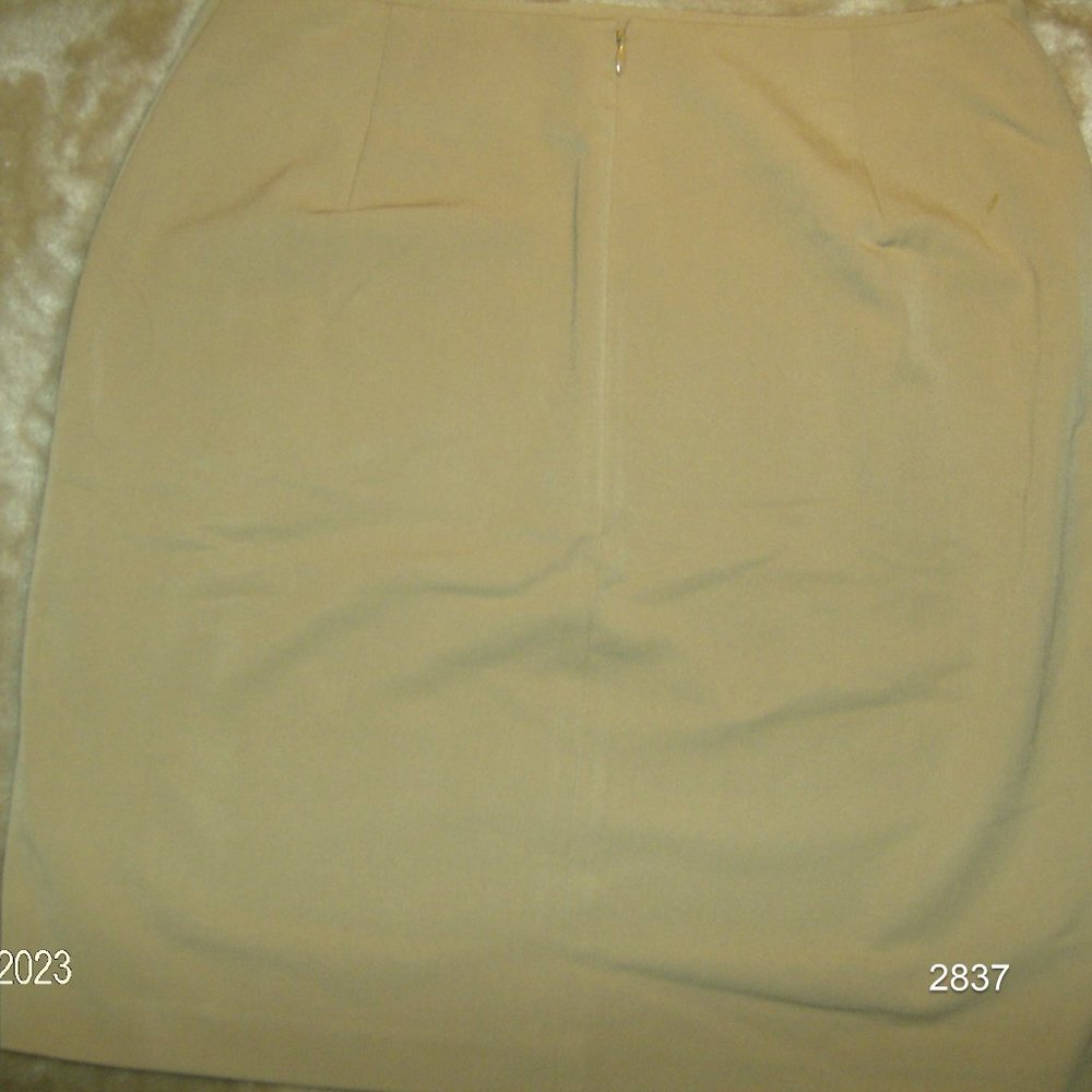 Tan Pencil Skirt